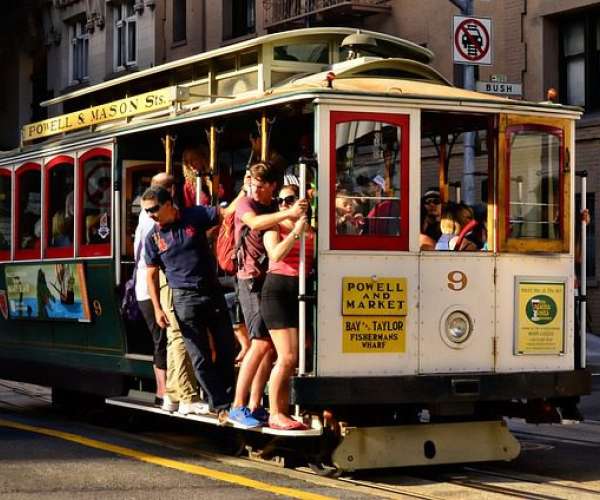 photo of san-francisco cable car and shipping