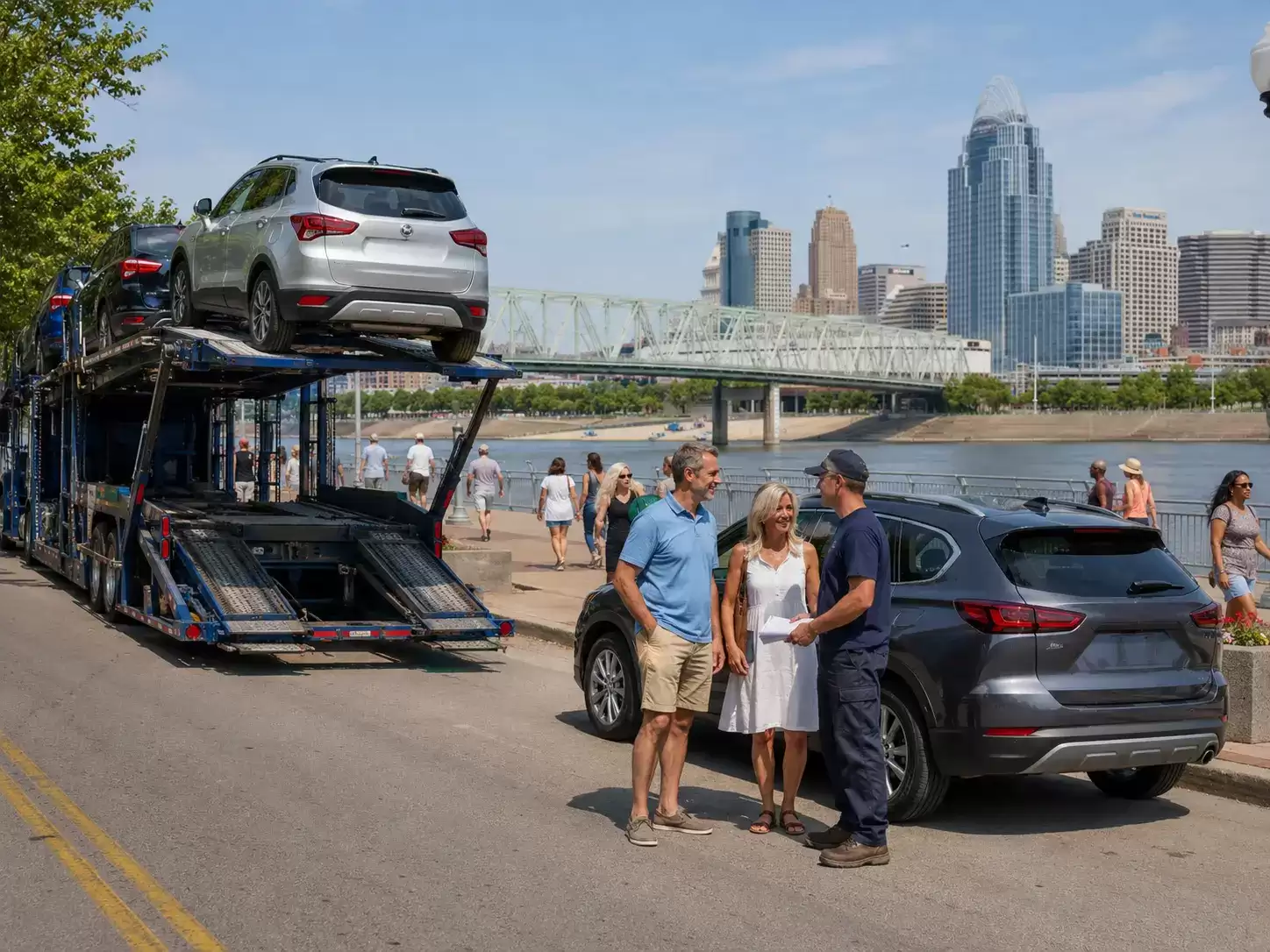 Kentucky car transport carrier meeting 40 something customer