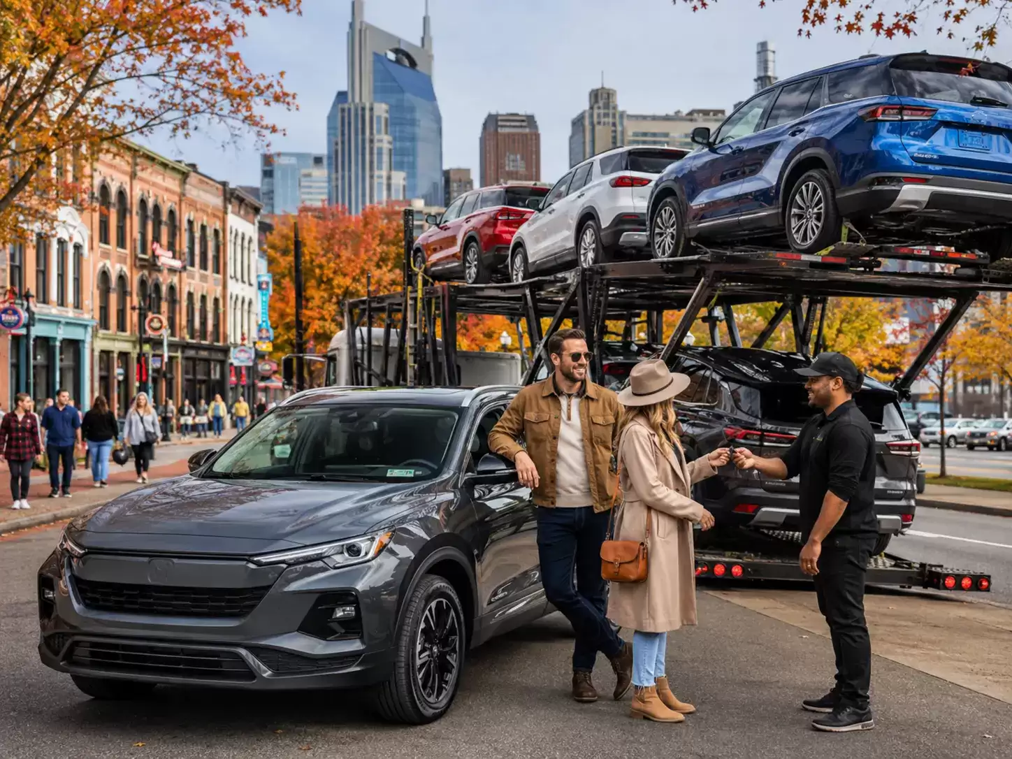 Tennessee Auto Transporter delivering to 30 something couple