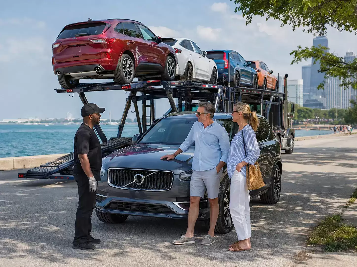 Illinois Car Transporter delivering to 50 something couple