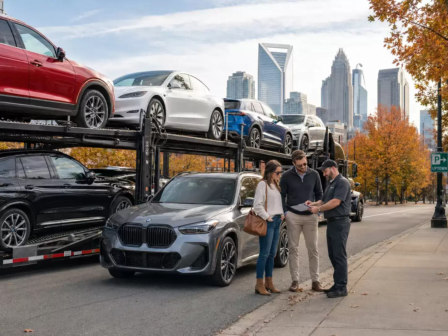 North Carolina Auto Transporter delivering to 30 something couple