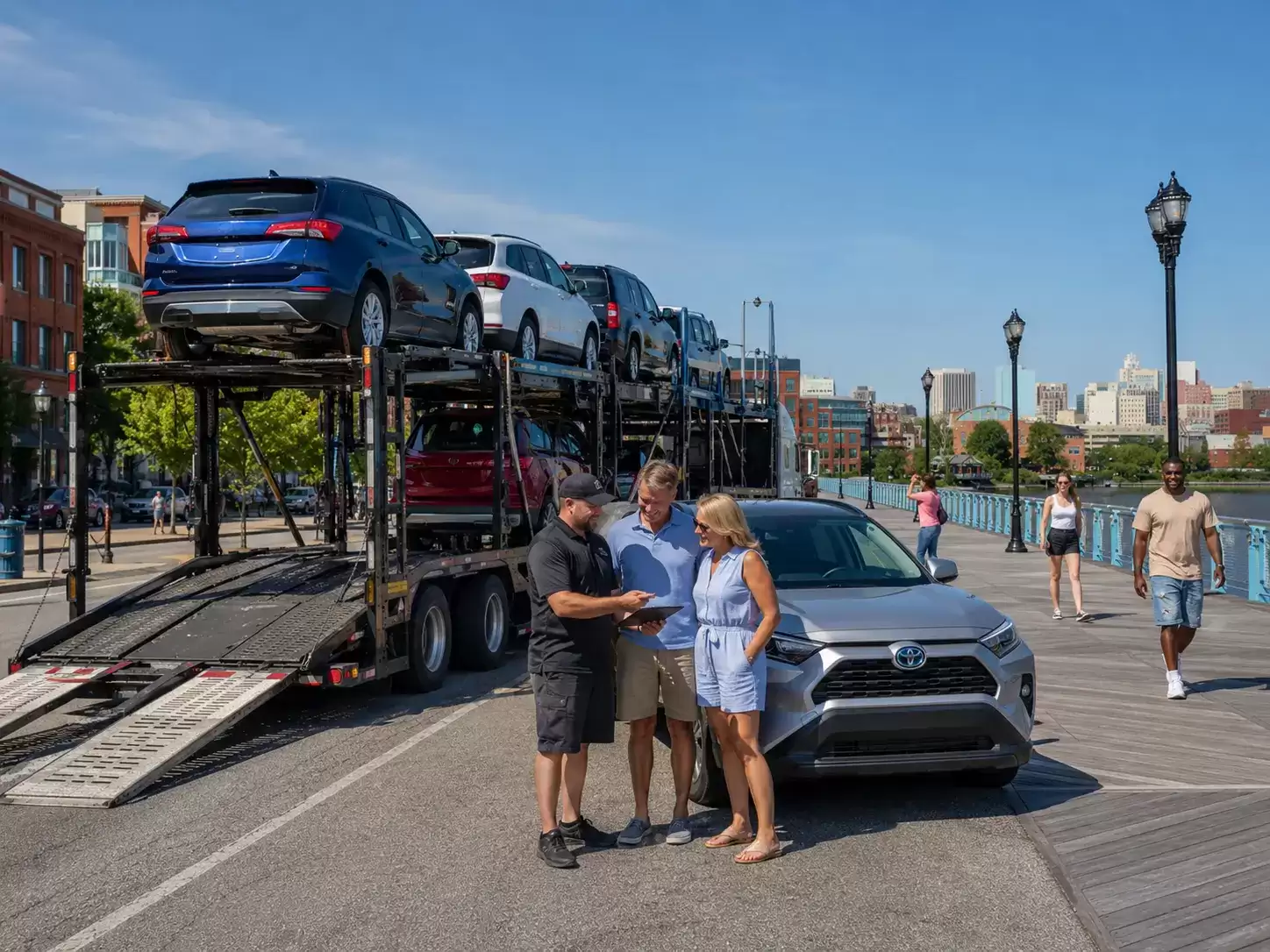 Delaware car transport carrier meeting 40 something customer
