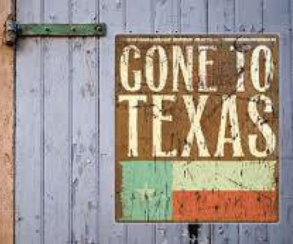 Texas Car Shipping photo of barn sign "Gone To Texas"