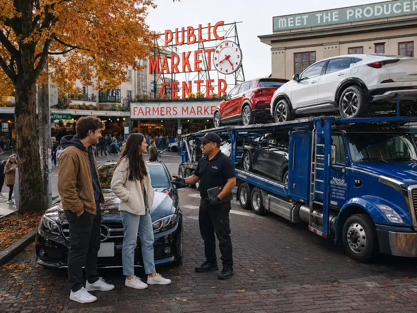 Washington Auto Transporter delivering to college kids