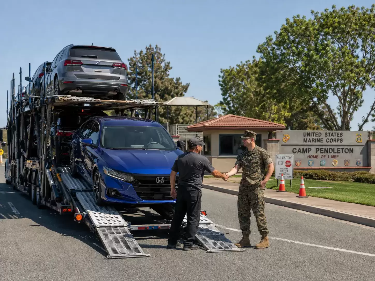 Arkansas Military base car shipping customer delivery