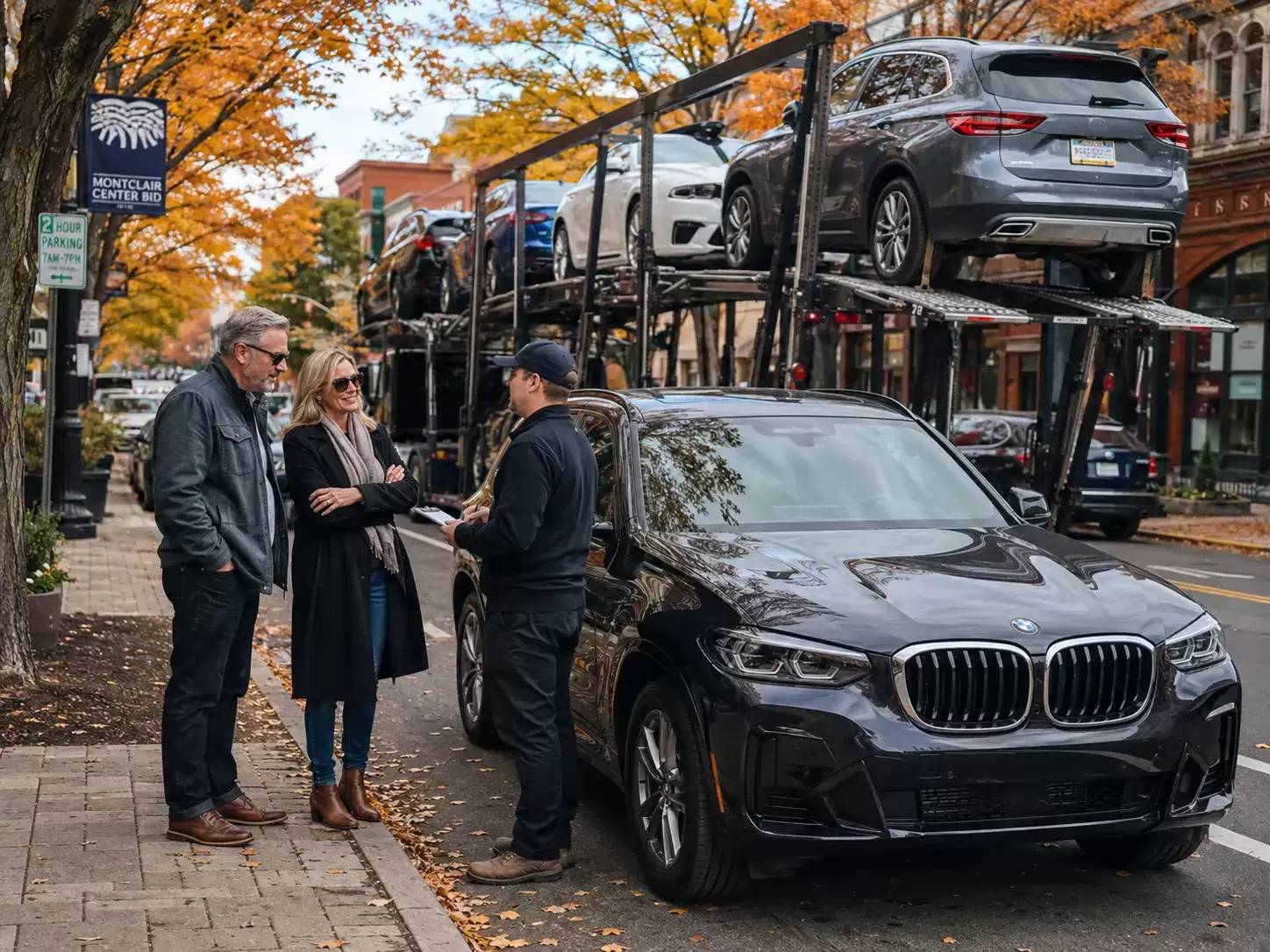 New Jersey Car Transporter delivering to 50 something couple
