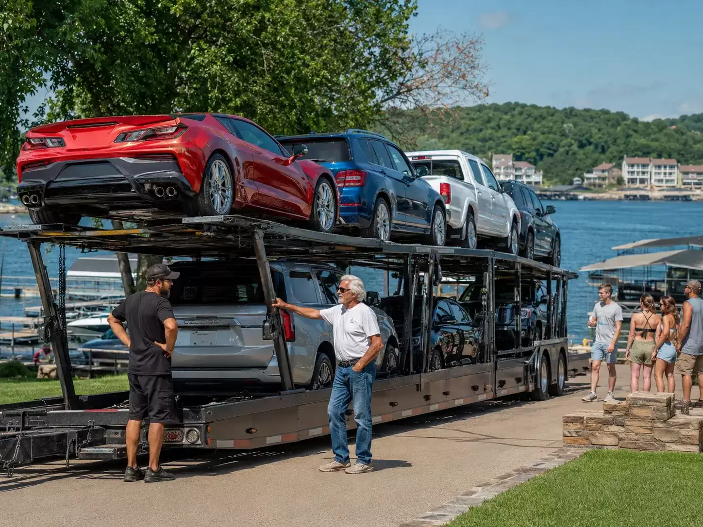 Missouri Car Transporter delivering to 70 something guy