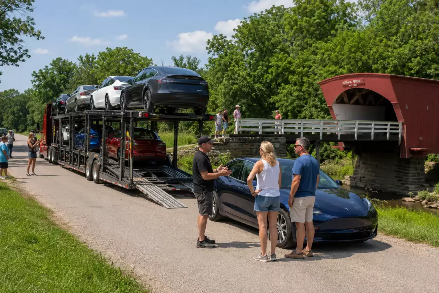 Iowa car transport carrier meeting 40 something customer