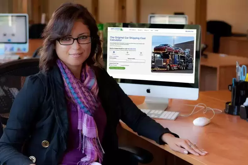 Direct Express Customer Service Staff Representative at her desk