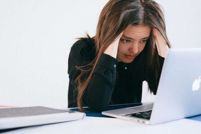 photo of last minute car shipping for stressed woman